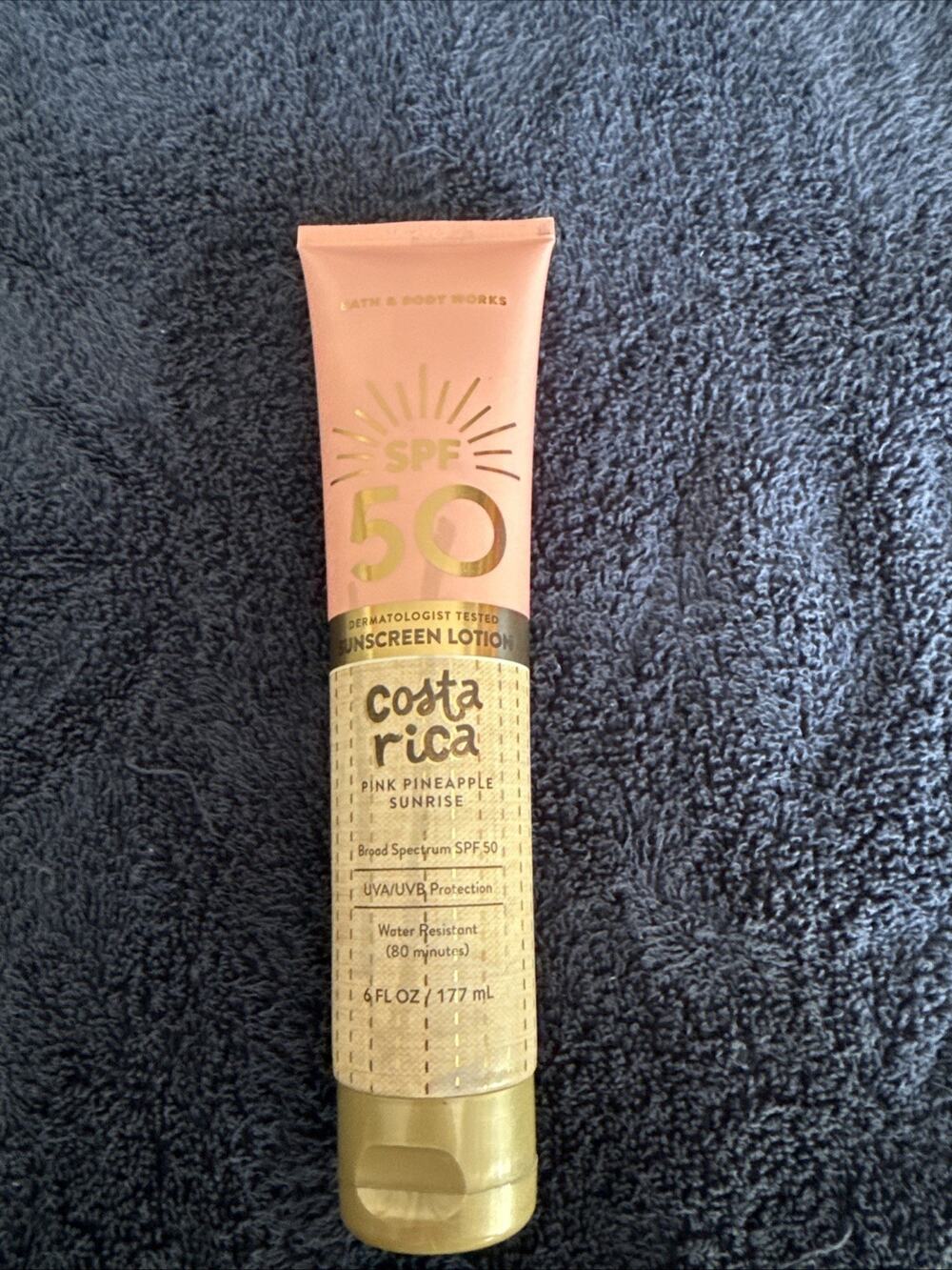 Bath & Body Works Sunscreen SPF 50 Costa Rica Pink Pineapple New Other Tester